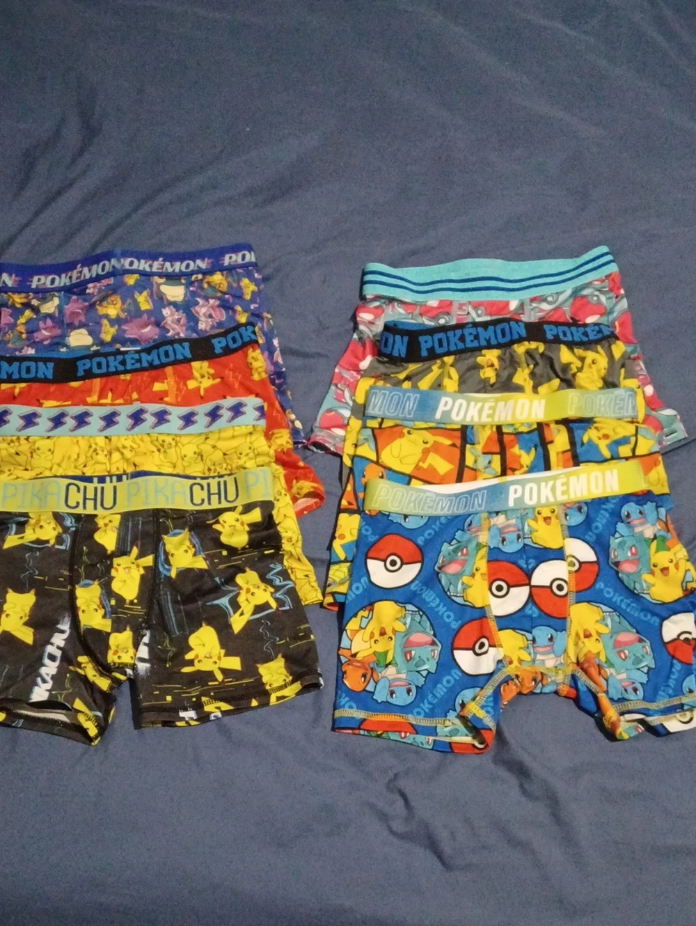 Bundle Of Pokemon Boxer Briefs Underwear For Boys - Size 8